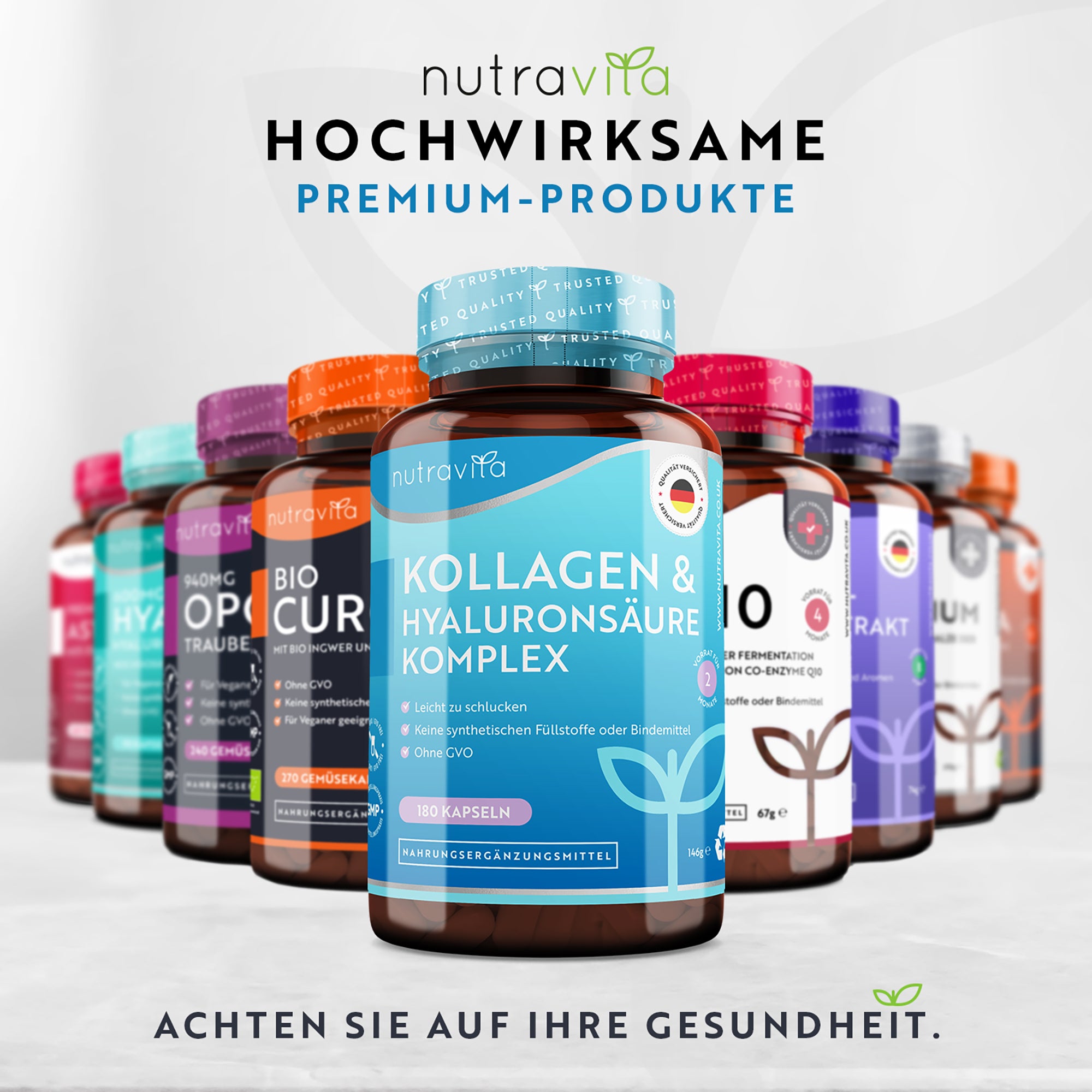 Hyaluronsäure-Kollagen-Komplex 180 Kapseln