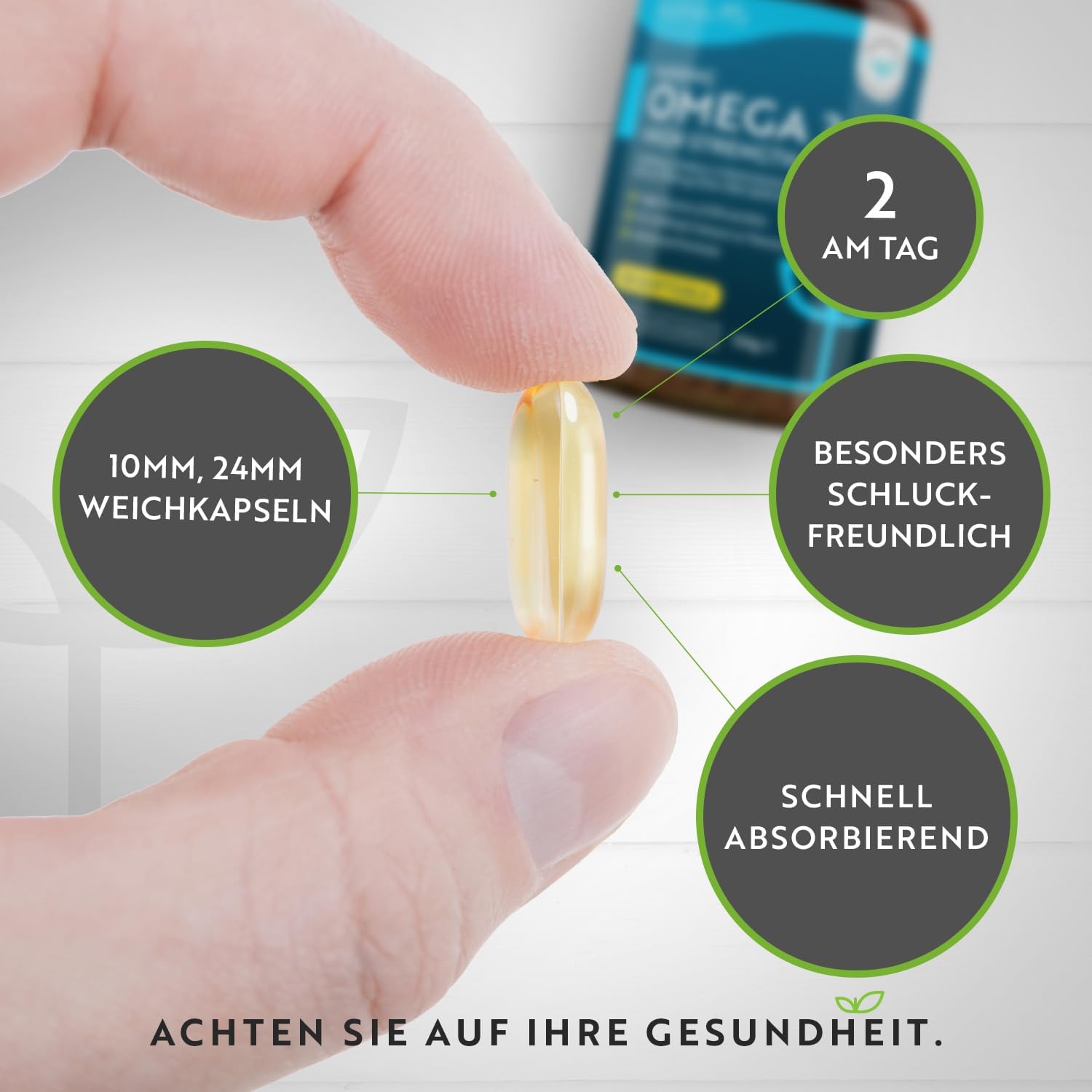 Superfestes Omega-3-Fischöl 2000 mg