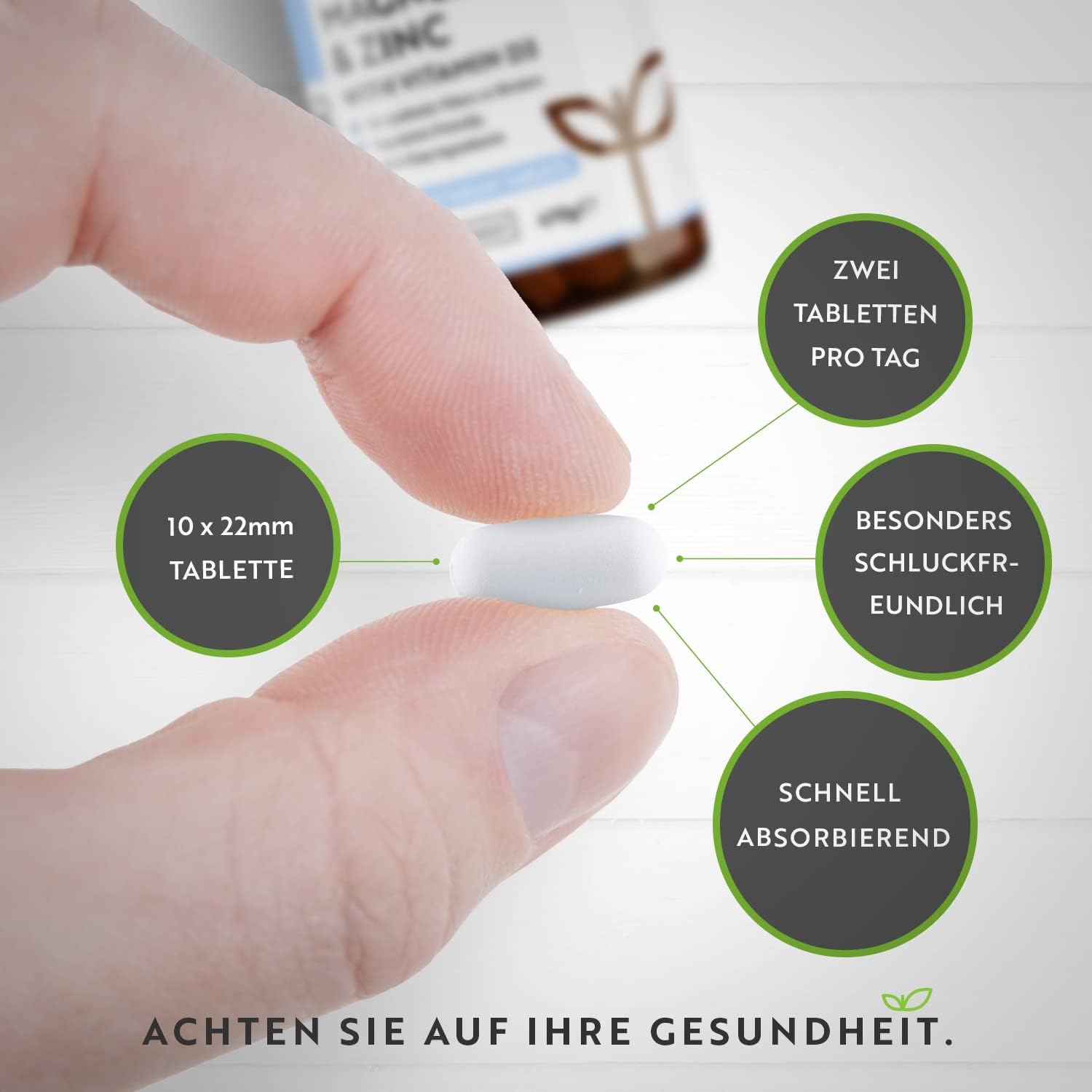 Calcium Magnesium Zink - 365 Kalzium Tabletten