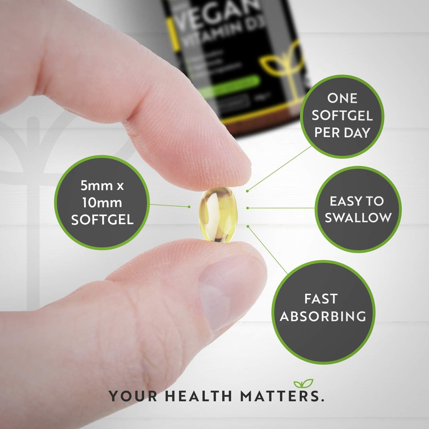 Veganes Vitamin D 1000iu (25ug) - 180 Weichkapseln