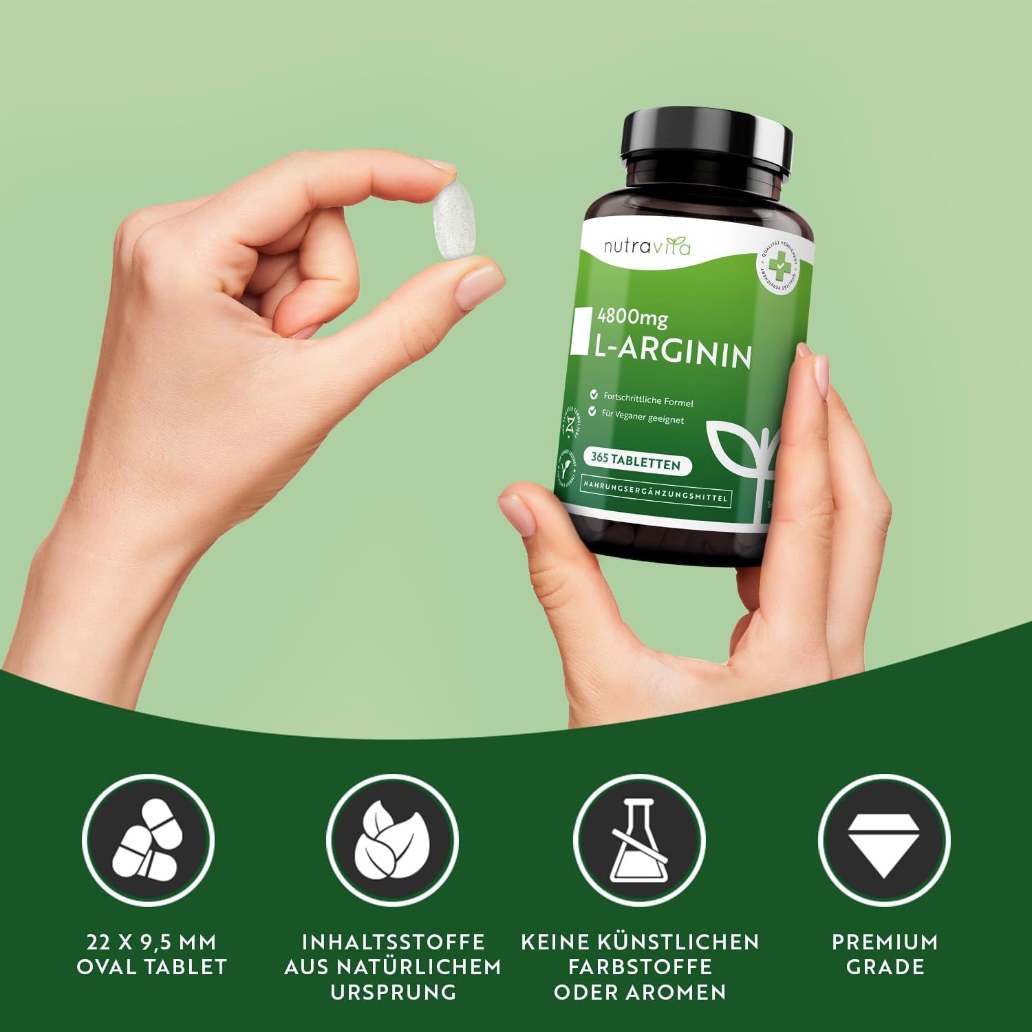 L-Arginin 4800mg 365 Tabletten