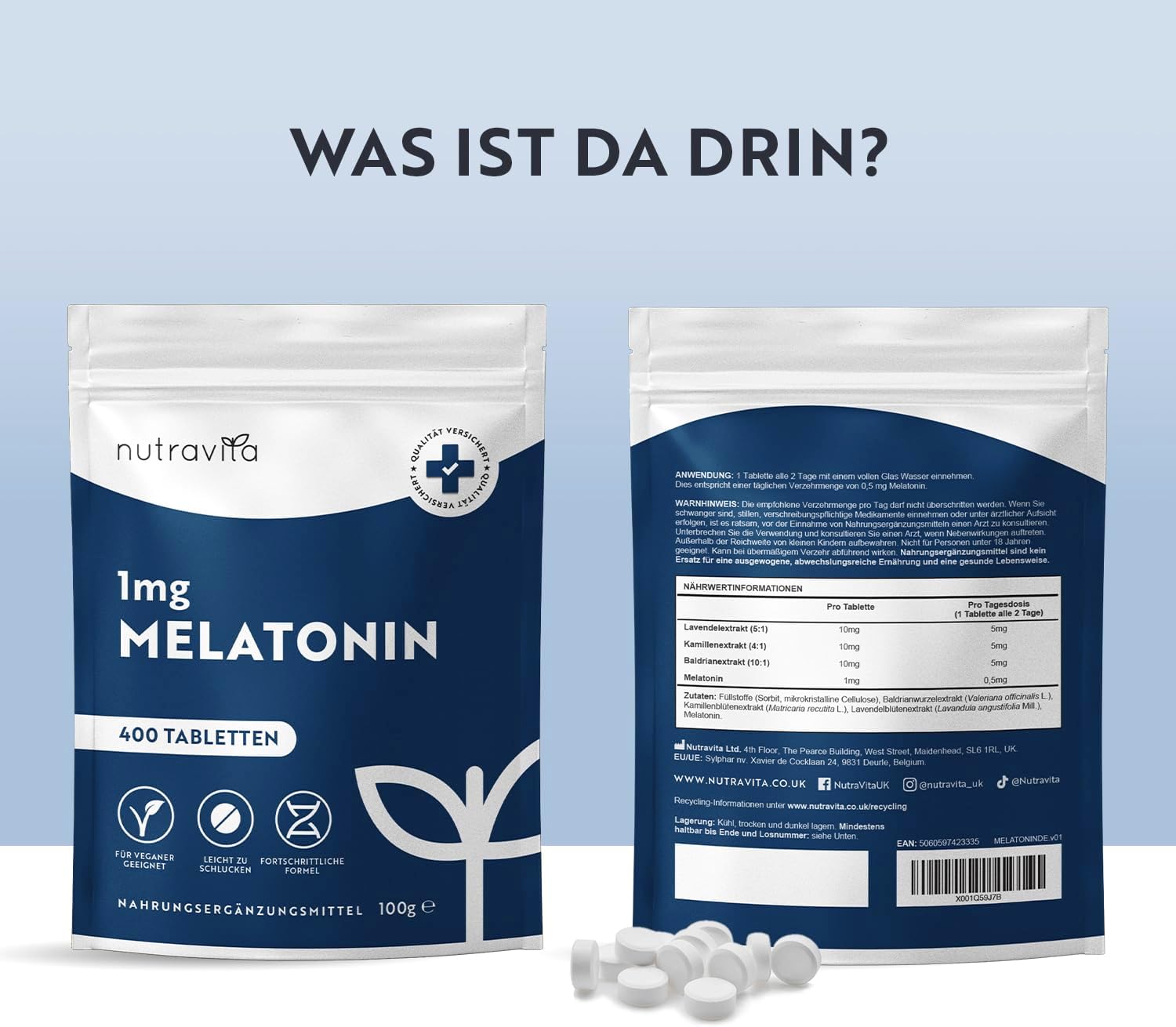 Melatonin 0.5mg 400 Tabletten
