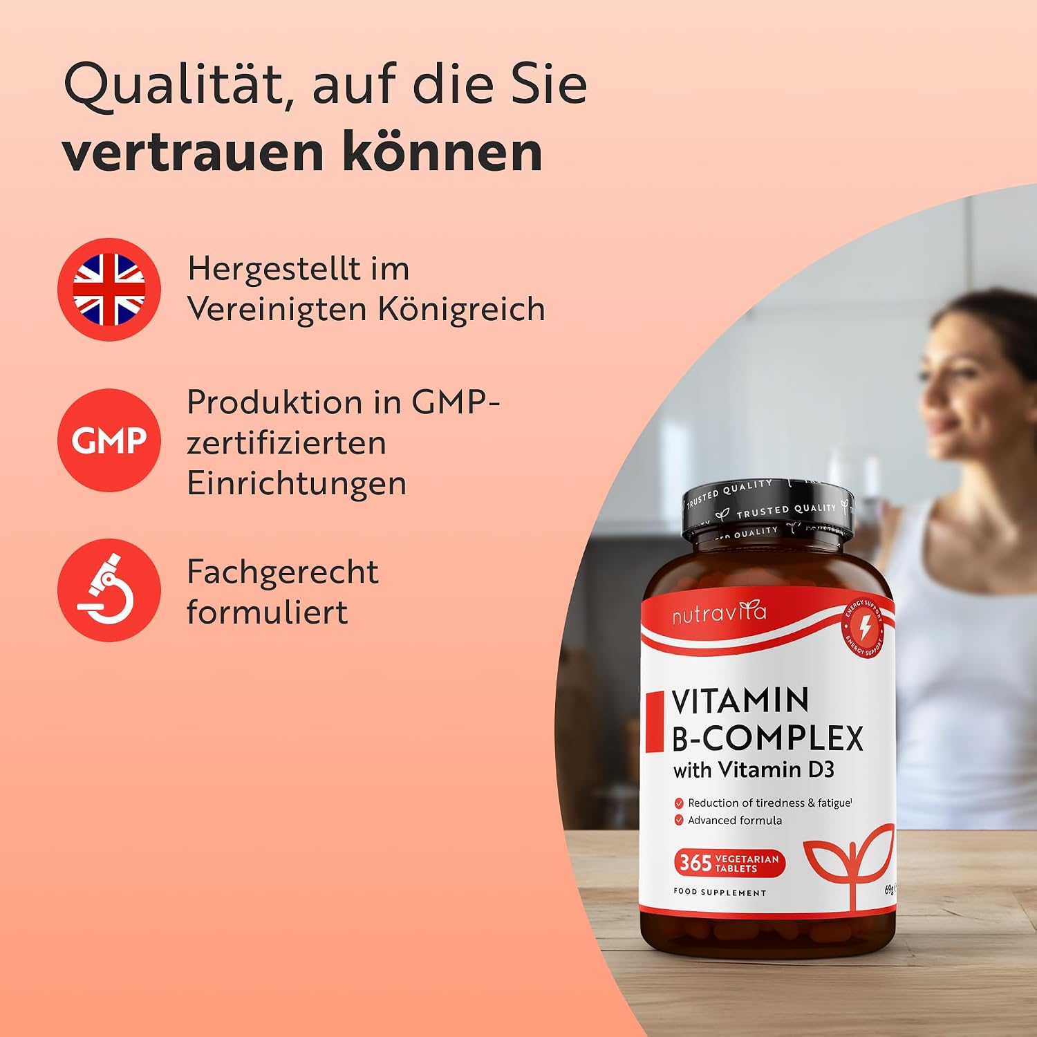 Super B Vitamin Komplex mit Vitamin C 365 Tabletten