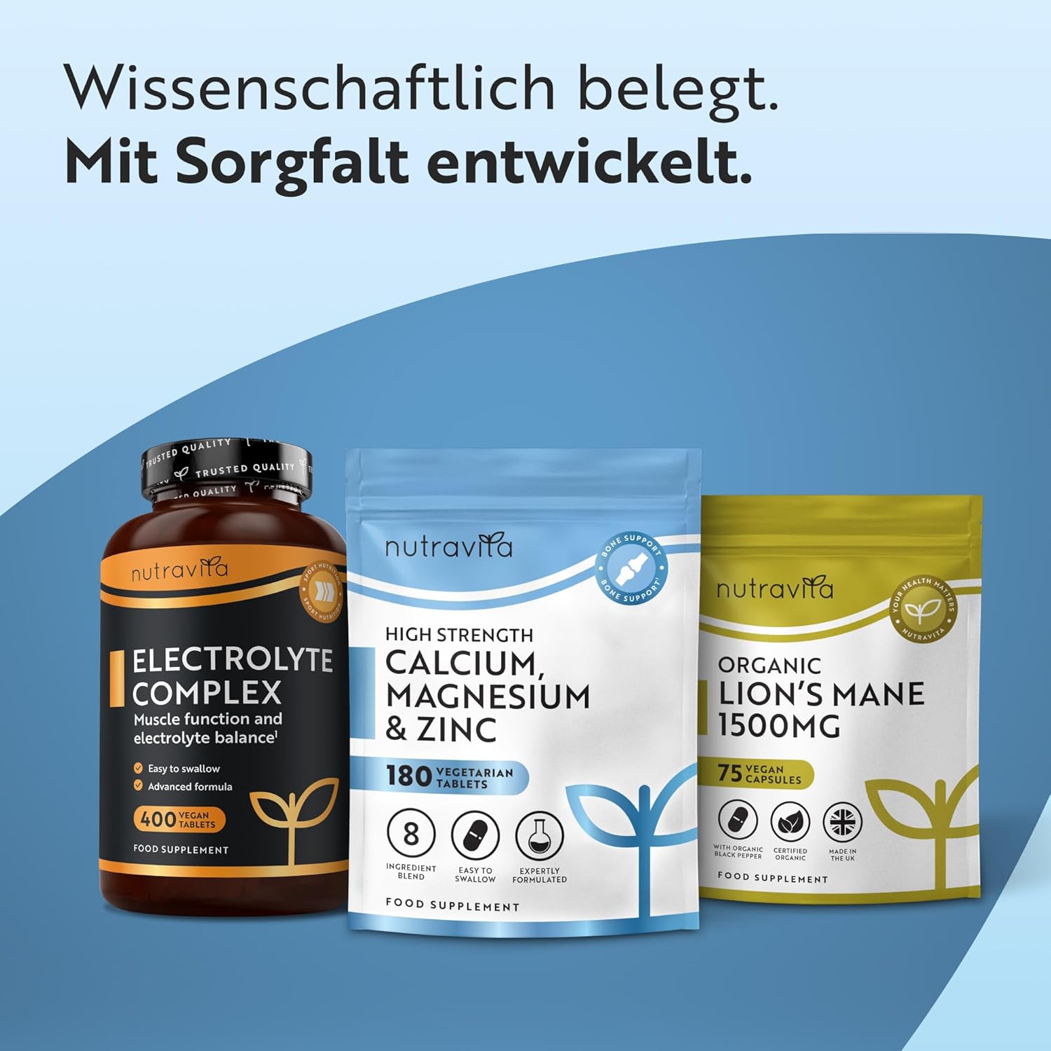 Kalzium Magnesium Zink Kupfer Selen Bor und Vitamin D3 180 Tabletten
