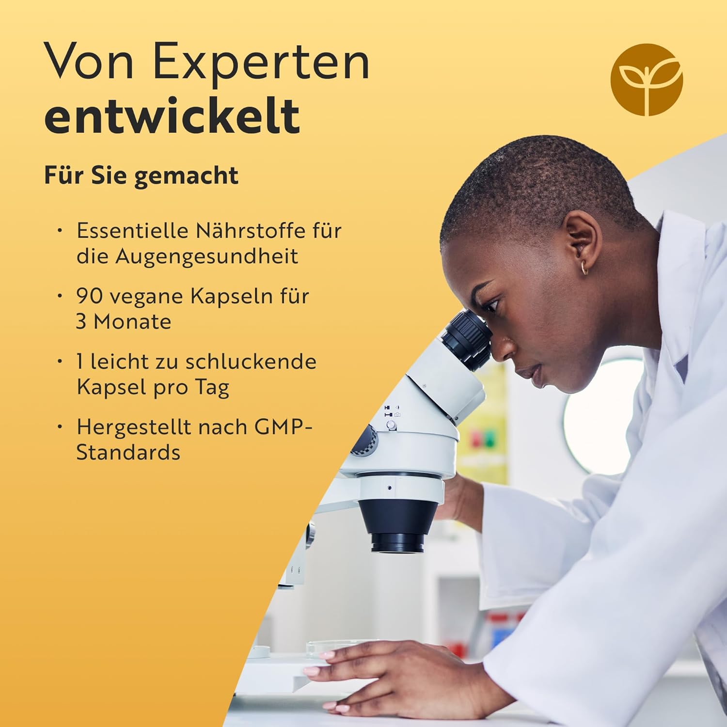 Natürliche Augen Komplex- 90 Vegane Lutein Kapseln