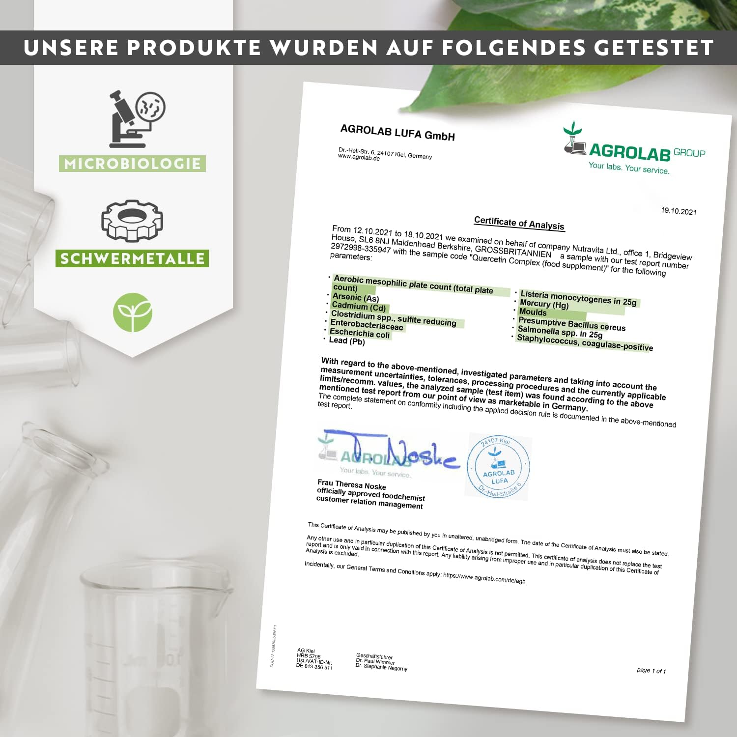 Quercetin Komplex 695mg mit Vitamin C - Preis-Leistungssieger 2021* - 120 vegane Kapseln