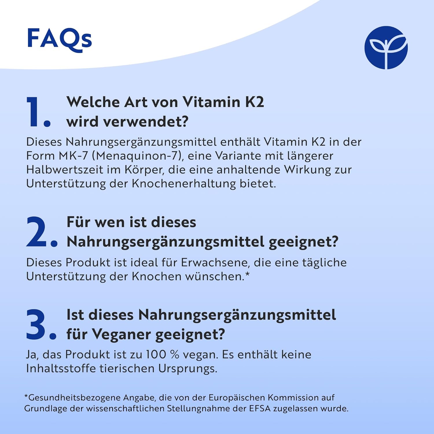 Vitamin K2 MK 7 200 µg – Jahresvorrat – 365 vegane Mikrotabletten (keine Kapseln)