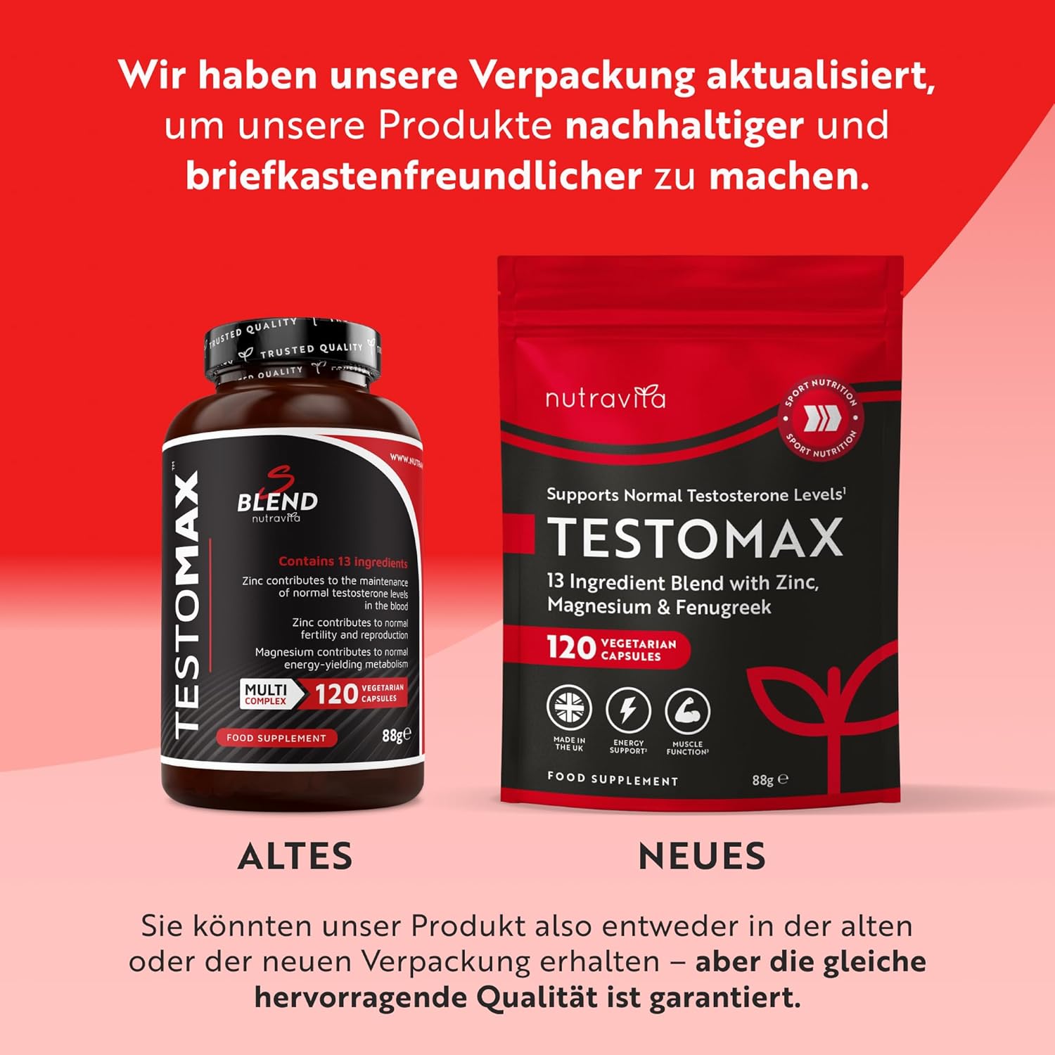 TESTOMAX für Männer - 120 Kapseln
