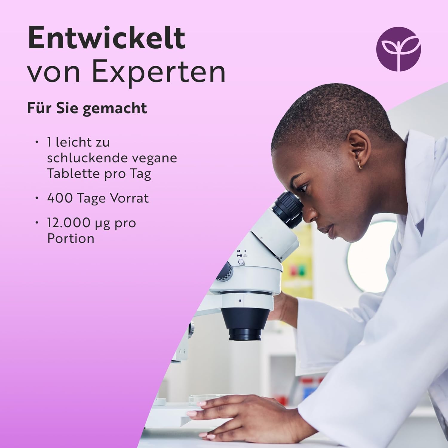 Biotin Hochdosiert 12000mcg, Haar Vitamine - 400 Vegan Tabletten
