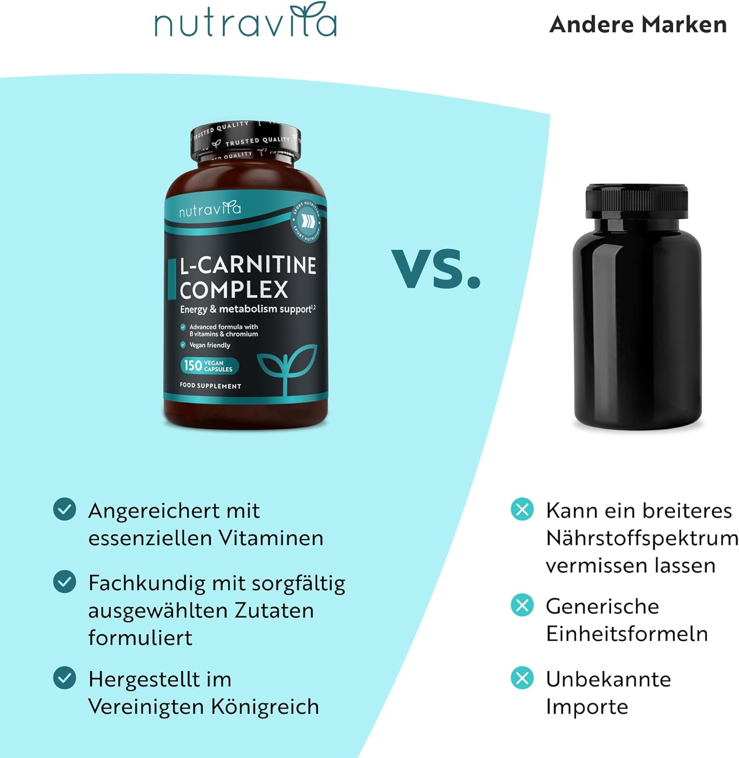 L-Carnitin-Komplex - 150 vegane Kapseln