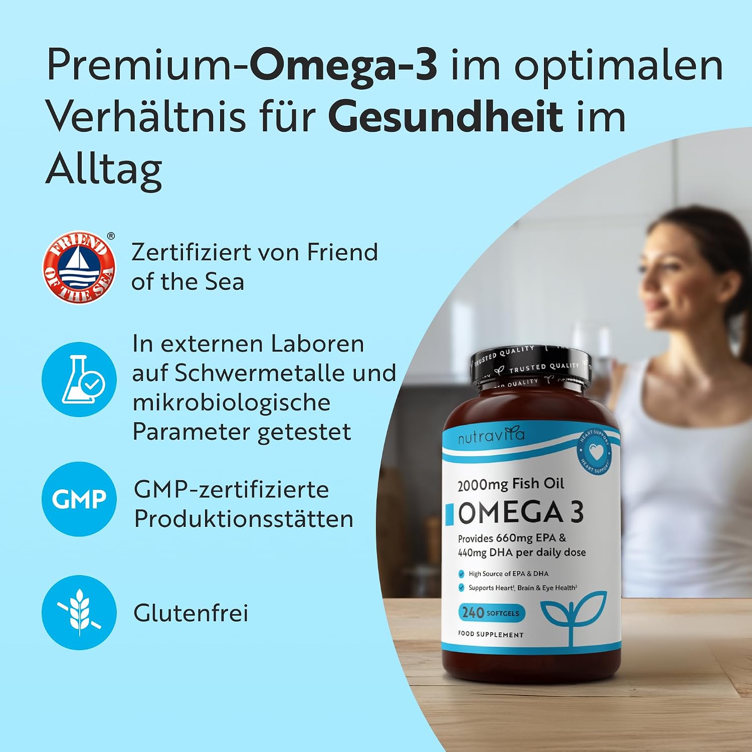 Omega 3 2000mg 240 Weichkapseln