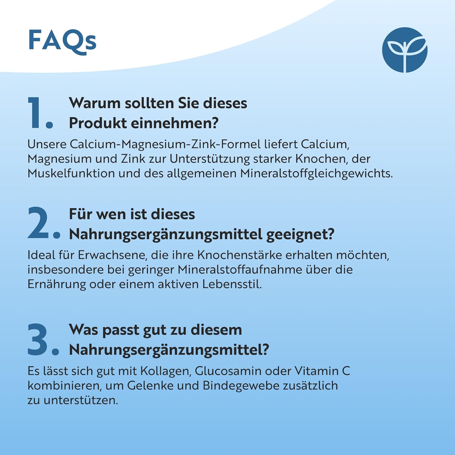 Calcium Magnesium Zink - 400 Hochdosiert vegetarische Tabletten