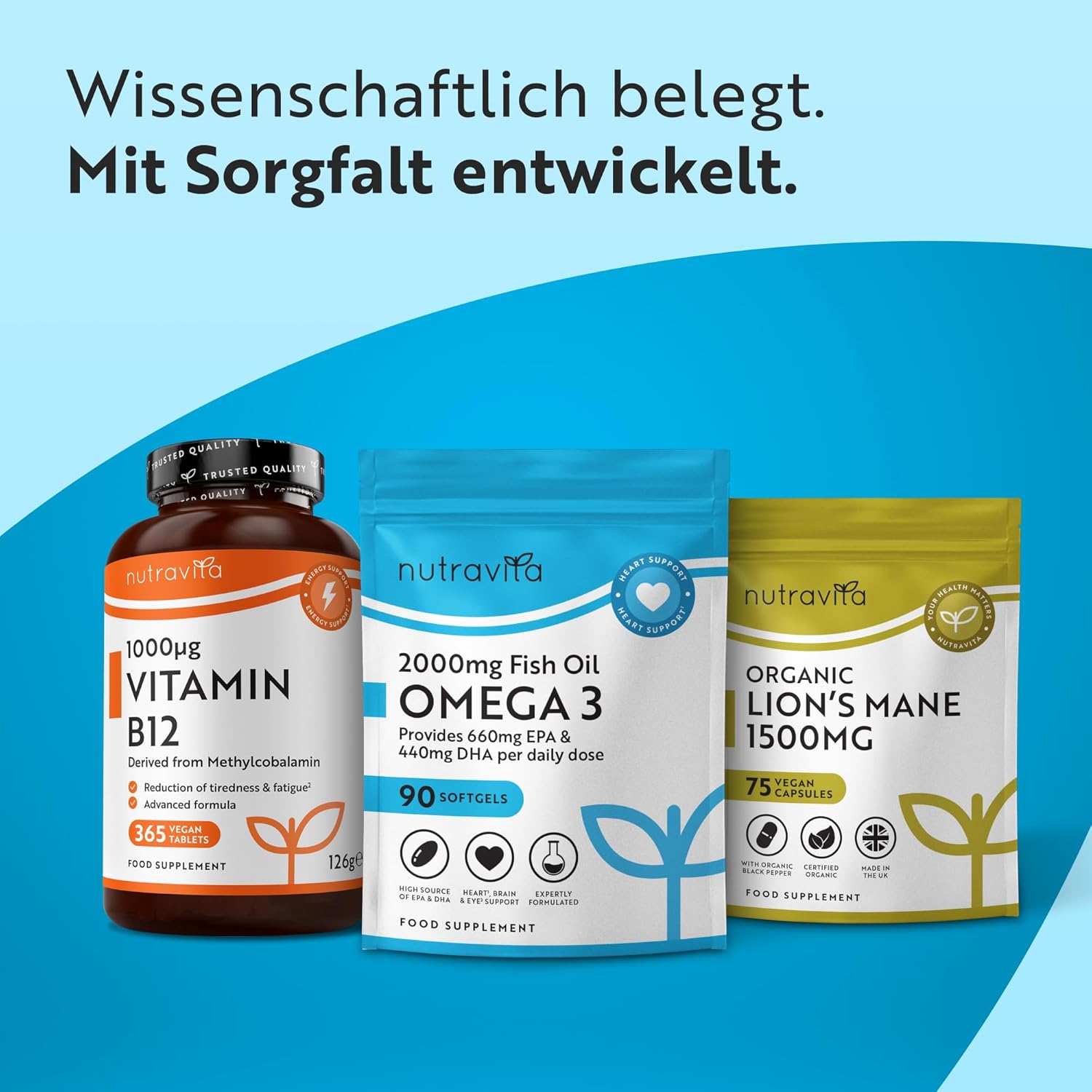 Omega 3 Kapseln Hochdosiert 2000mg Fischöl Kapseln