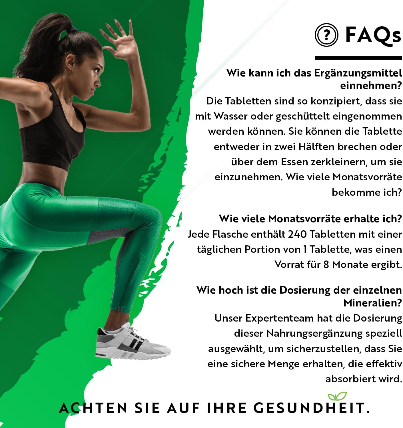 L-Lysine 1100mg Hochdosiert - 240 Vegane Tabletten