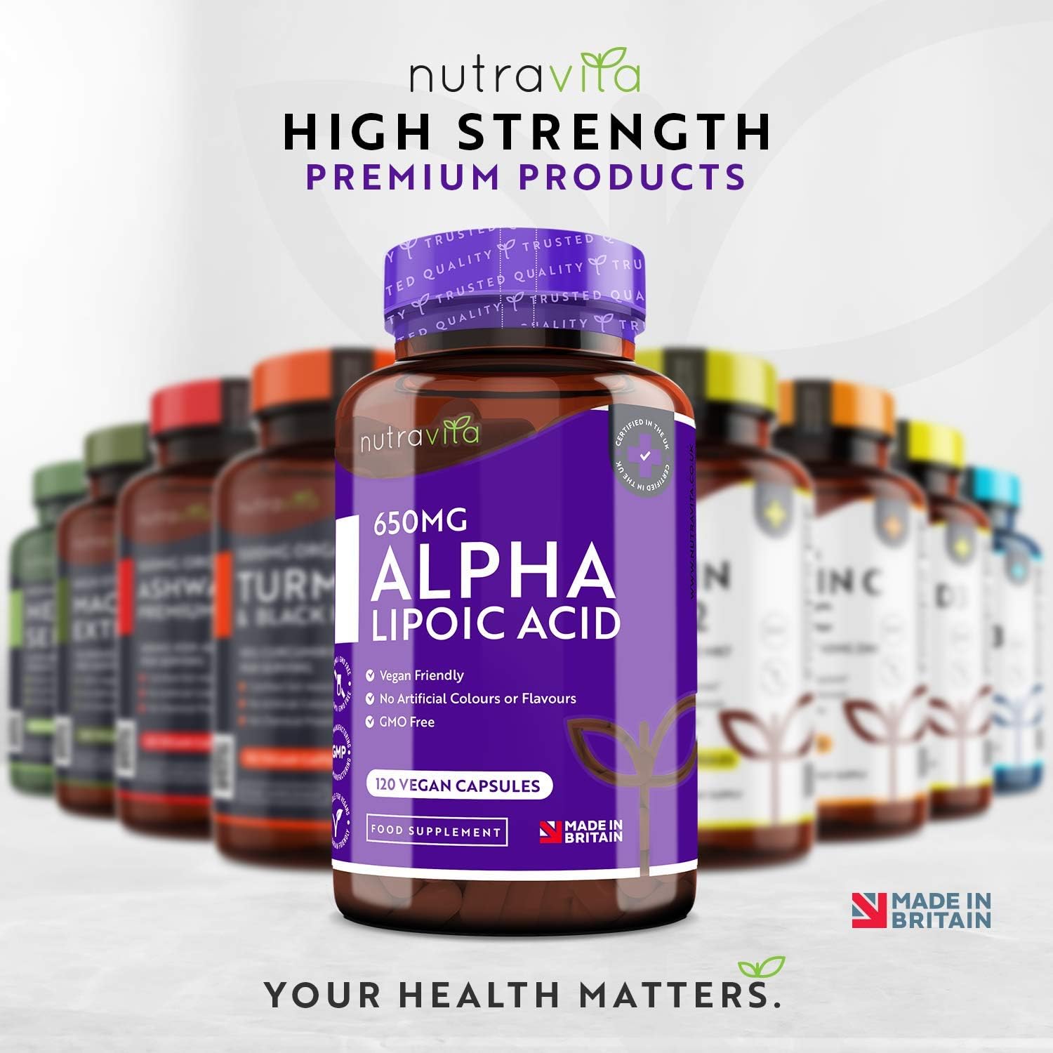 Alpha Liponsäure 650 mg - 120 ALA Kapseln
