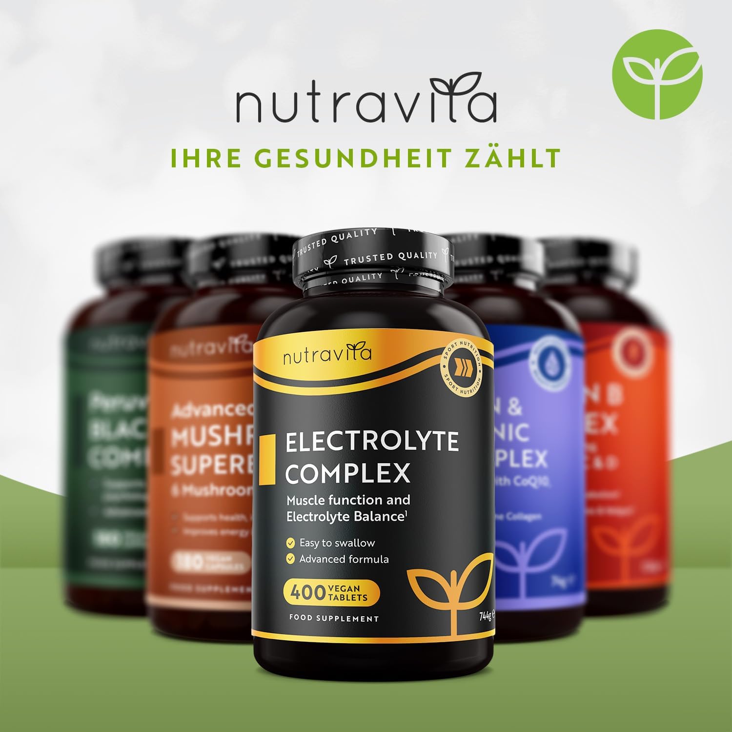 Elektrolyte Komplex mit Magnesium Kalium Hochdosiert Kalzium Natrium & Chlorid - 400 Tabletten