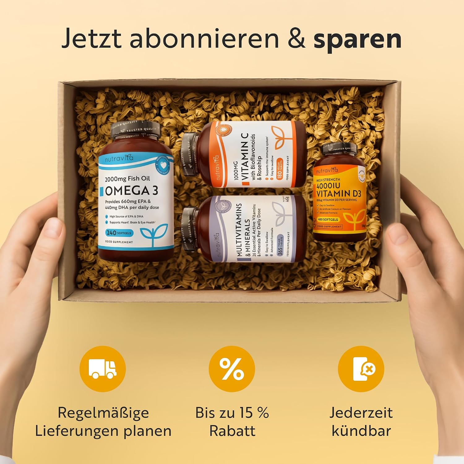 Kreatin-Monohydrat 3000mg mit Magnesium 360mg - 360g Geschmacksneutrales Kreatinpulver - 60 Portionen