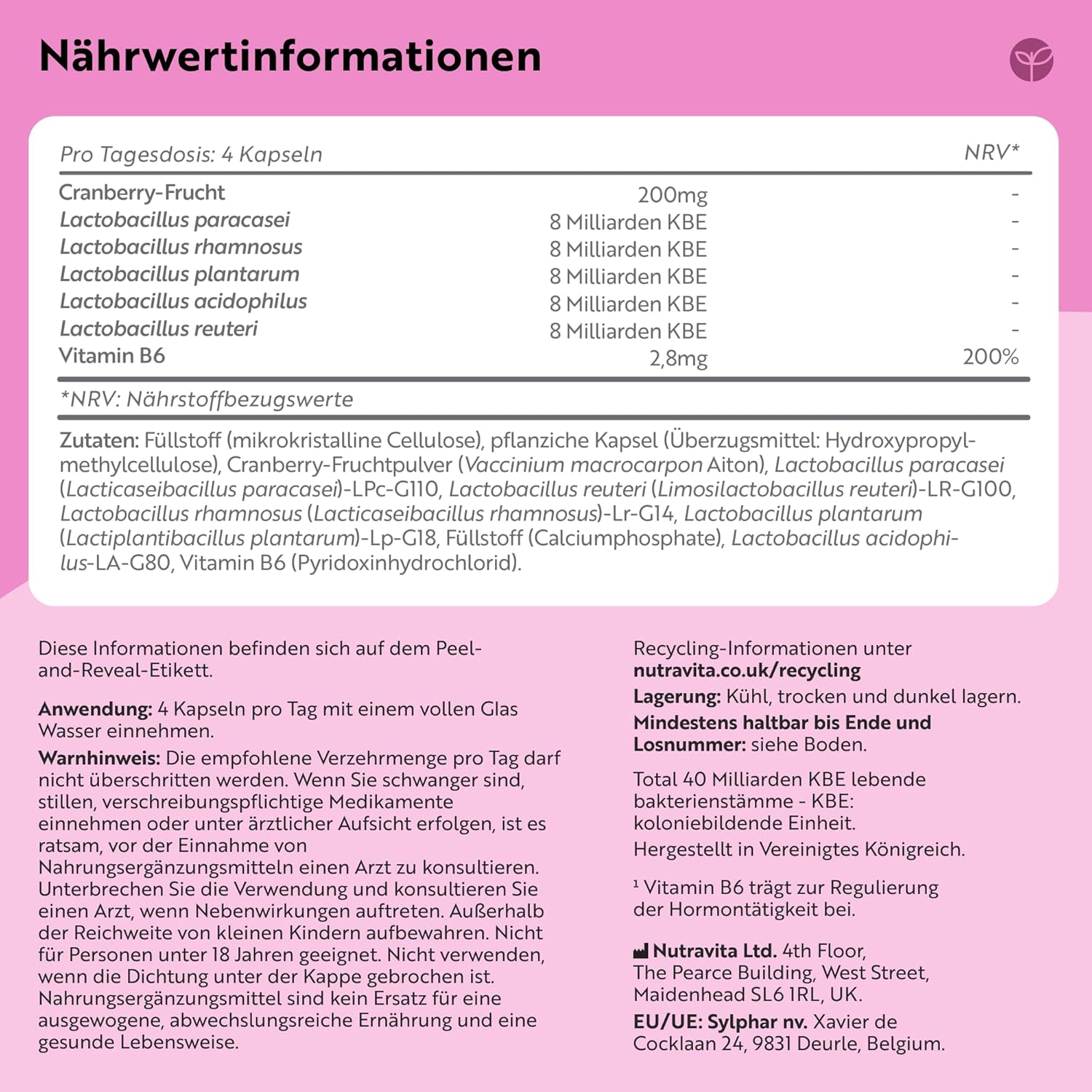 Pro Bio Intima - 60 Kapseln