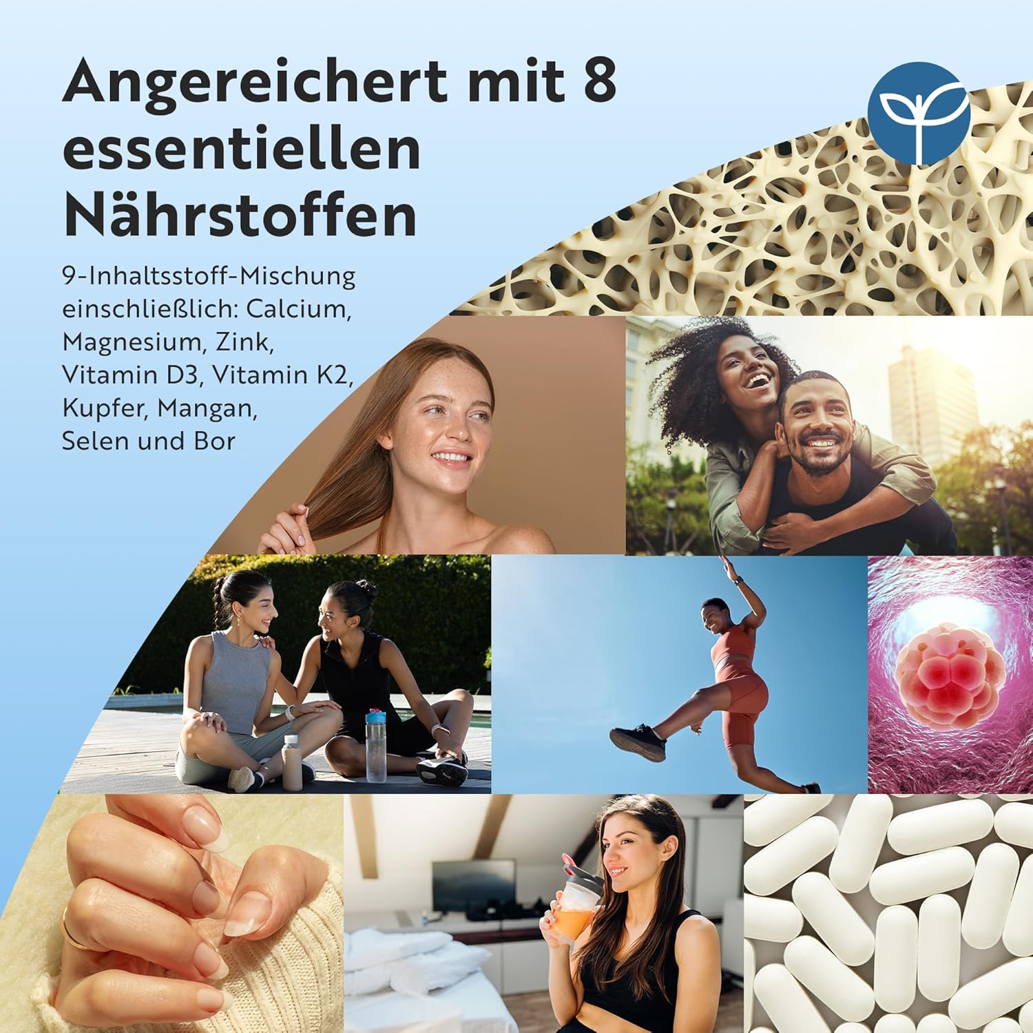 Calcium Magnesium Zink - 400 Hochdosiert vegetarische Tabletten