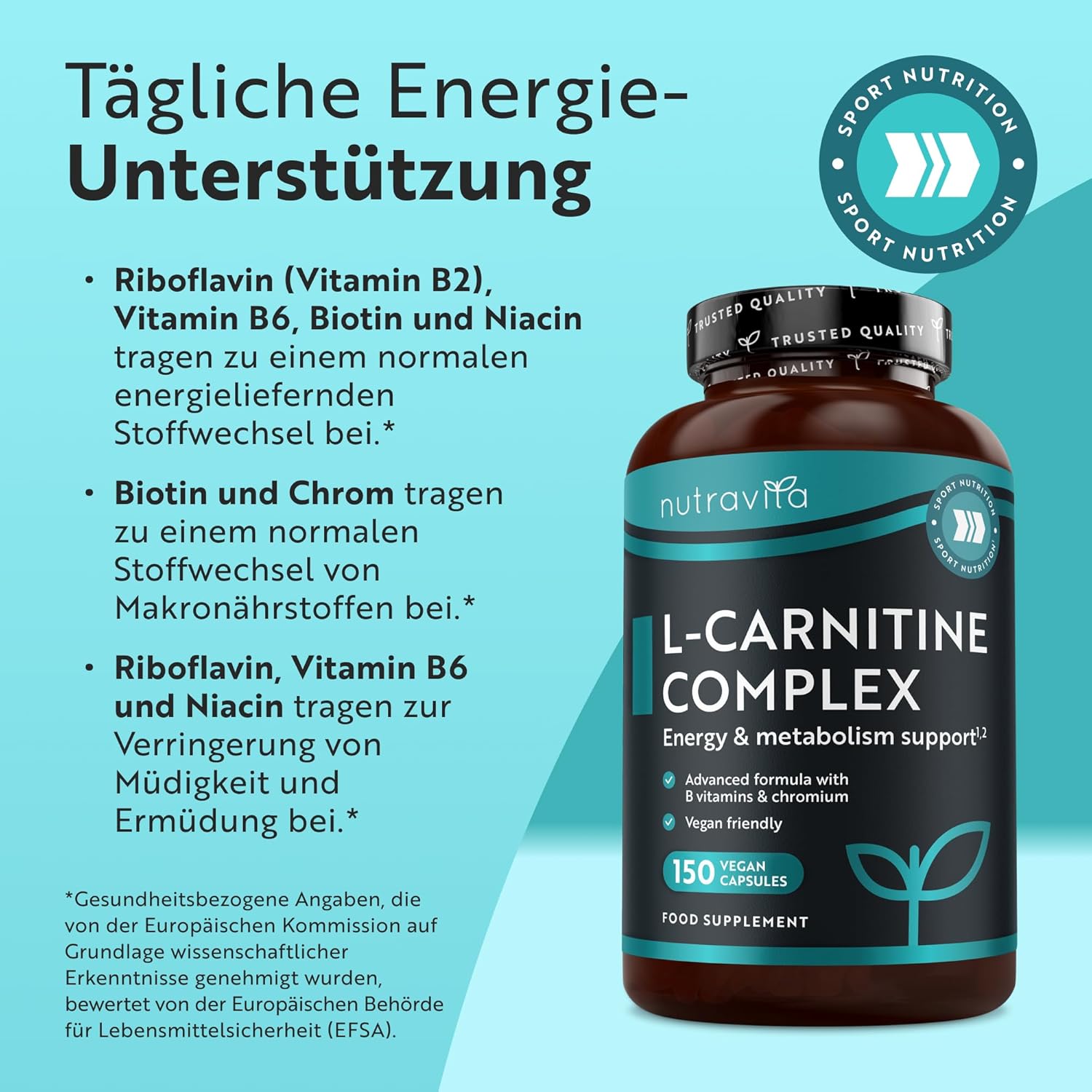 L-Carnitin-Komplex - 150 vegane Kapseln