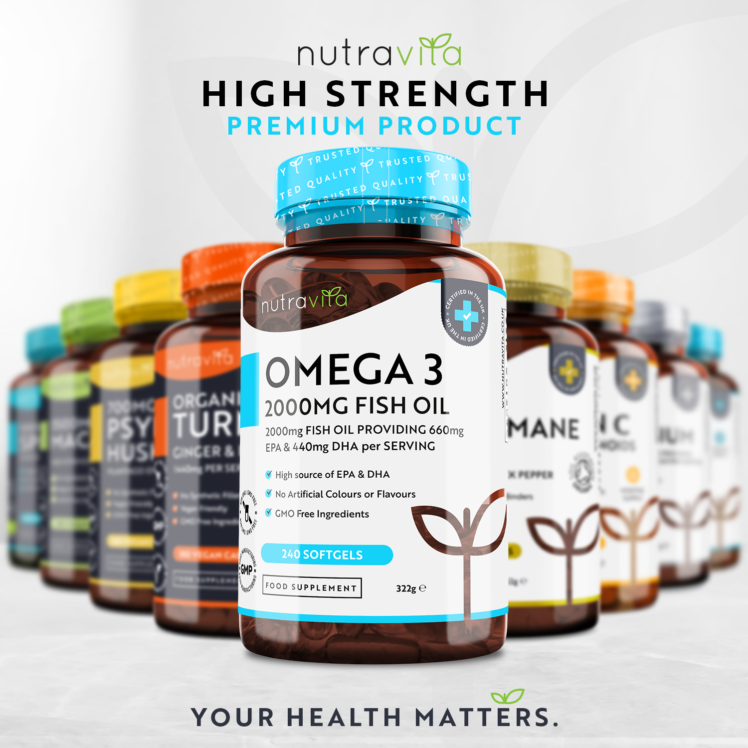 Omega 3 2000mg 240 Weichkapseln