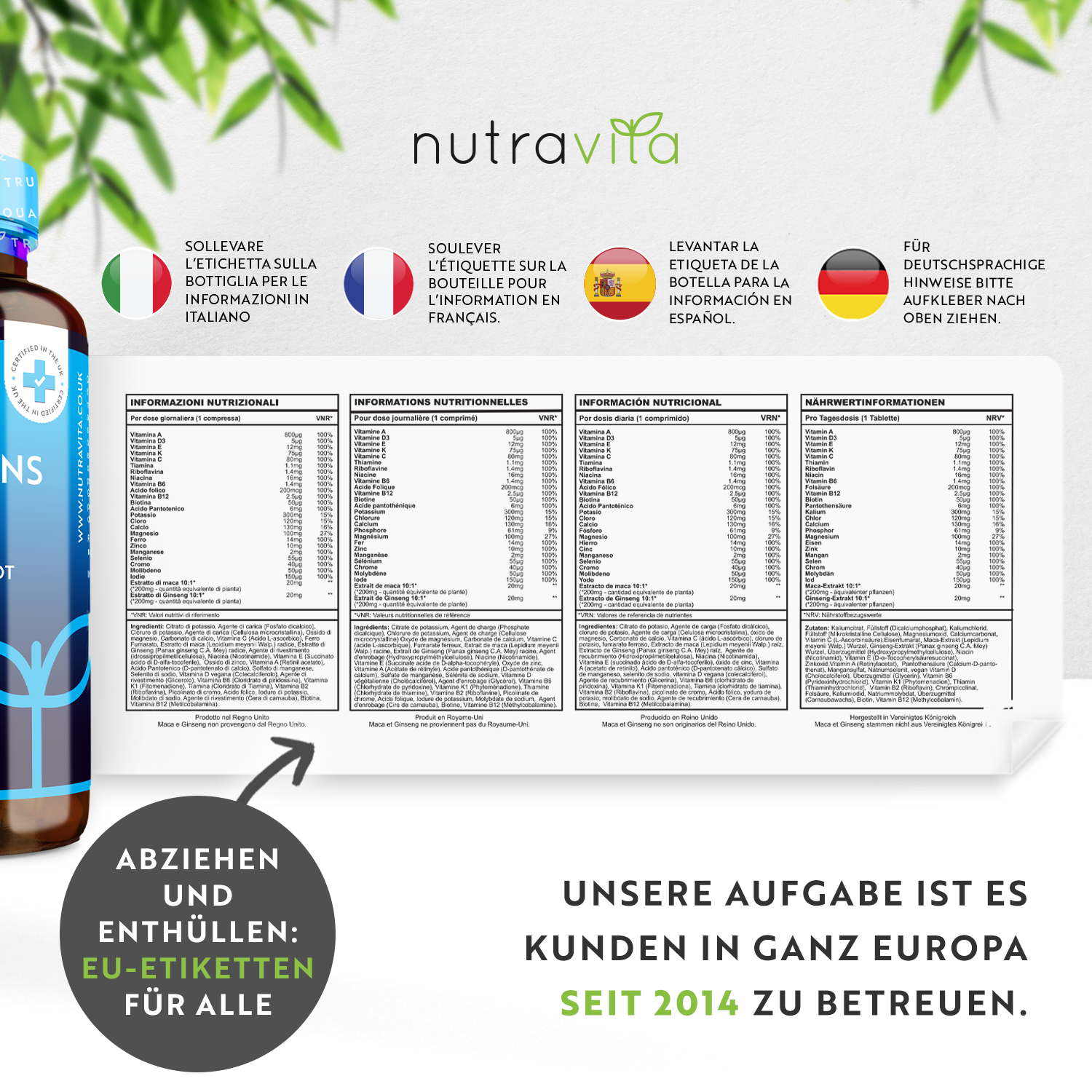 Multivitamine & Mineralien für Männer 180 Tabletten