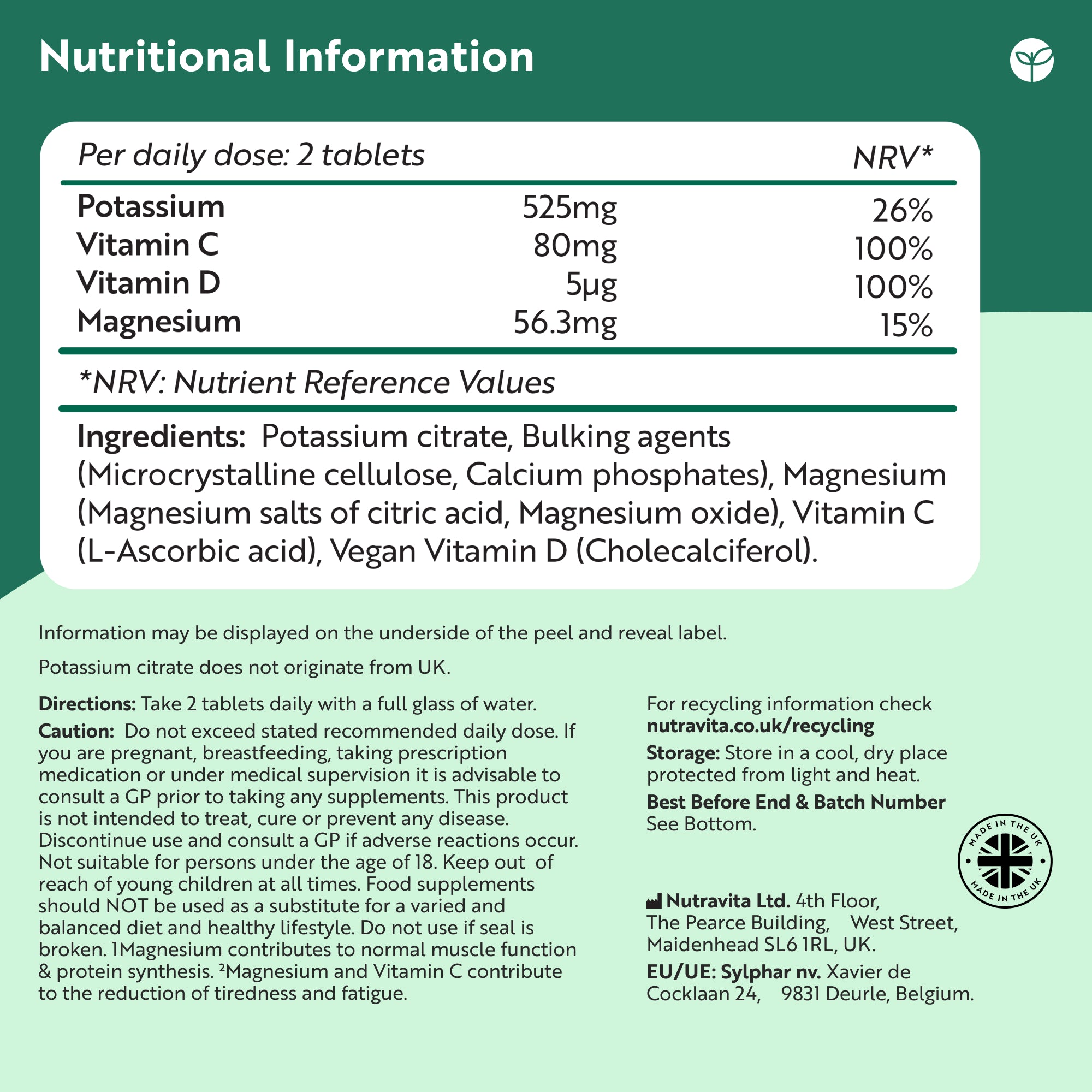 Kaliumcitrat mit Vitamin C