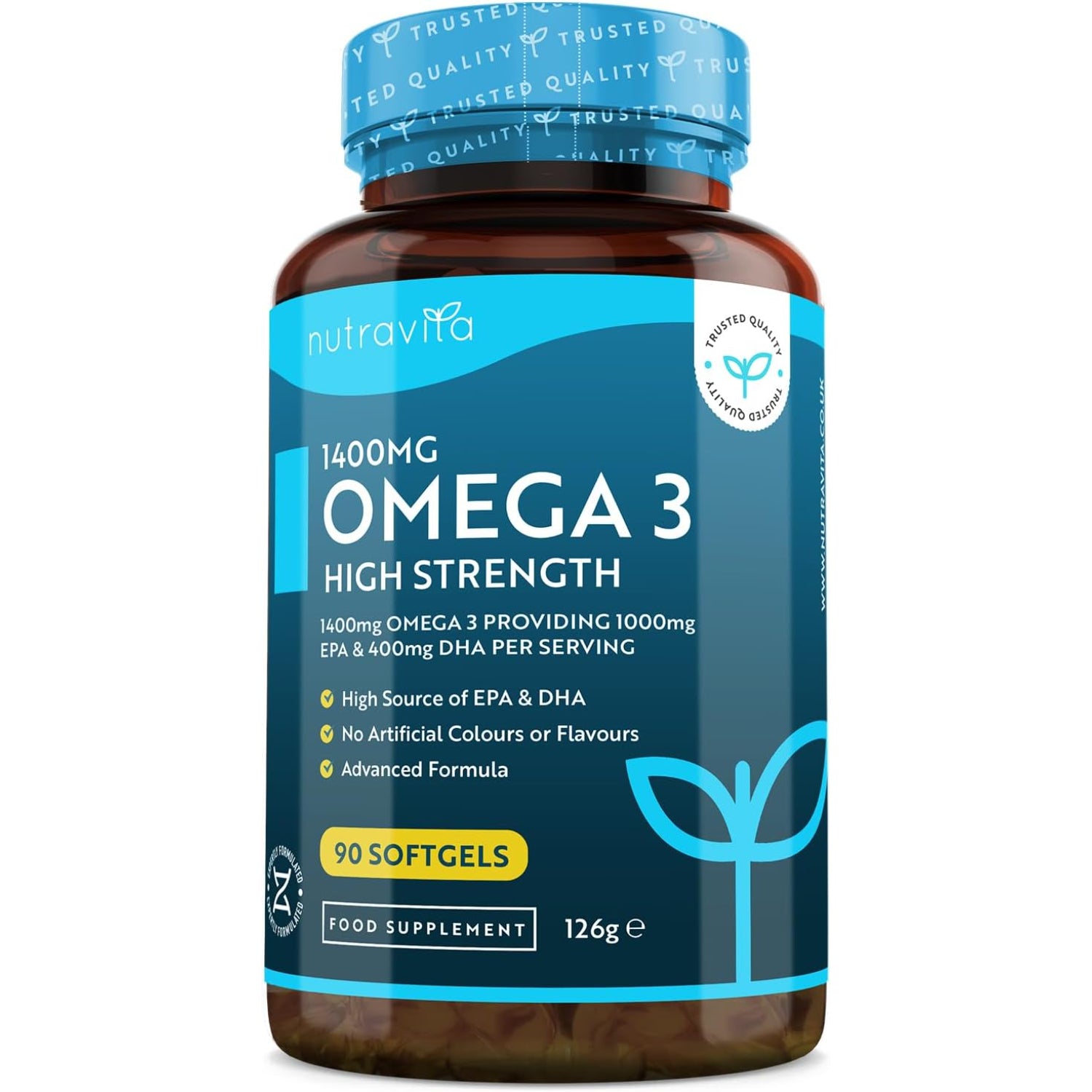Superfestes Omega-3-Fischöl 2000 mg