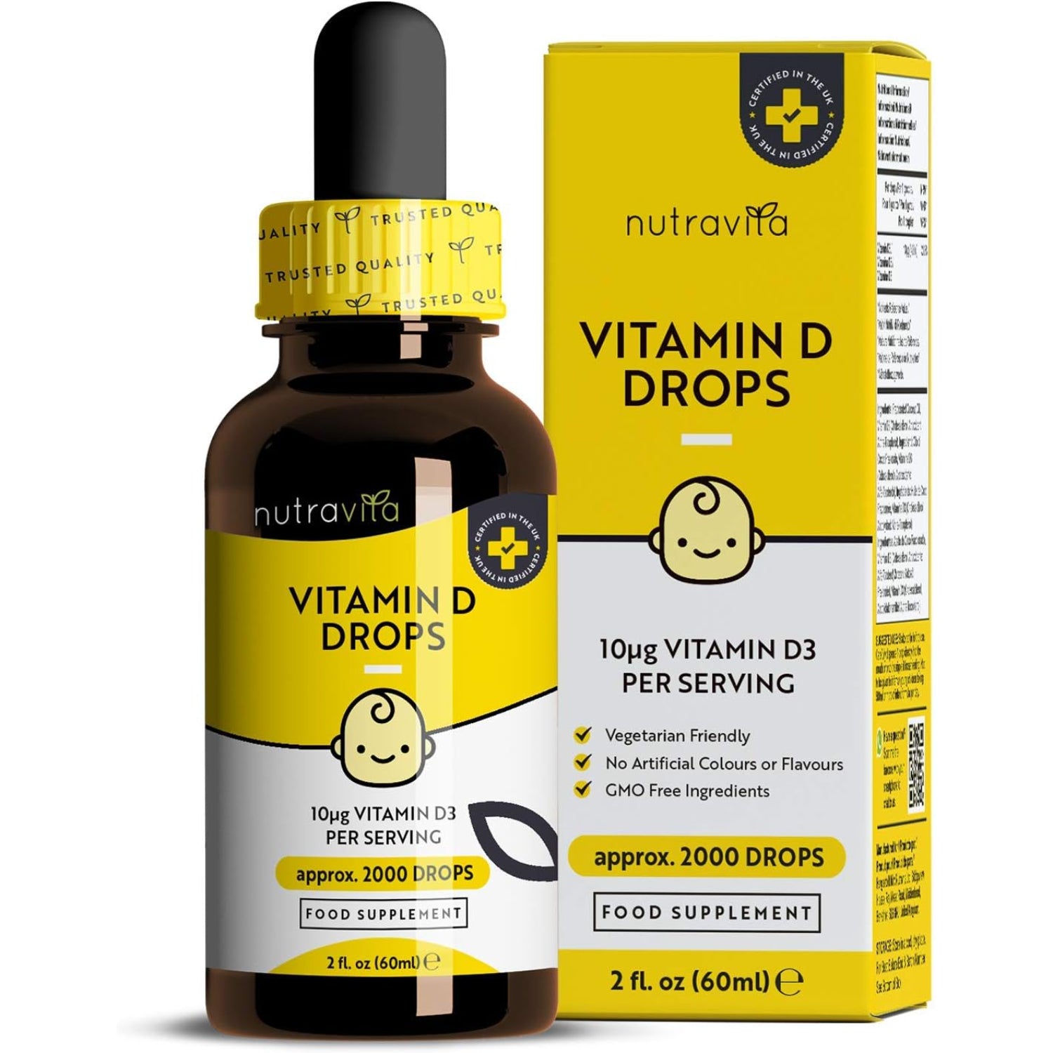 Vitamin D3 Tropfen für Babys & Kinder 60ml