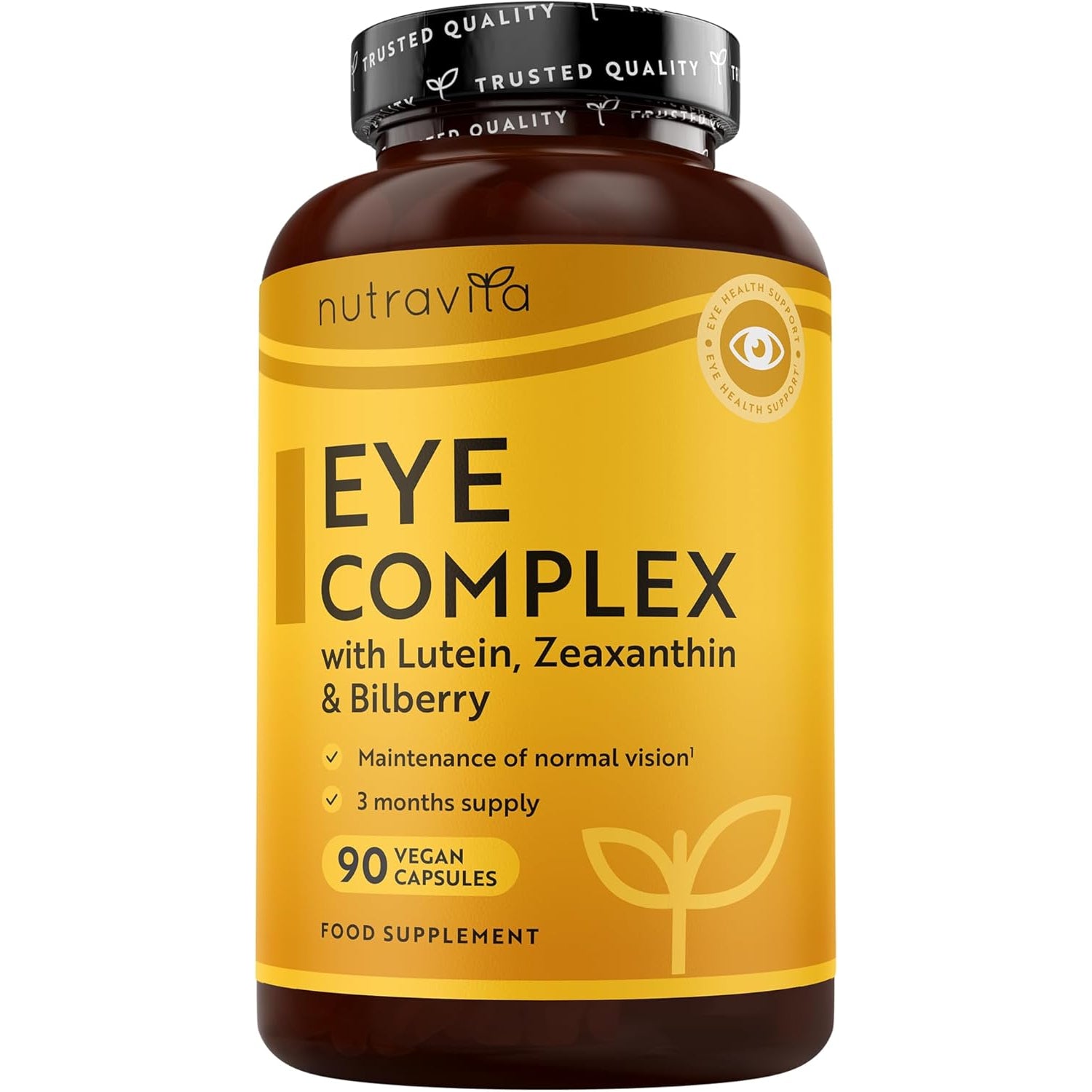 Natürliche Augen Komplex- 90 Vegane Lutein Kapseln