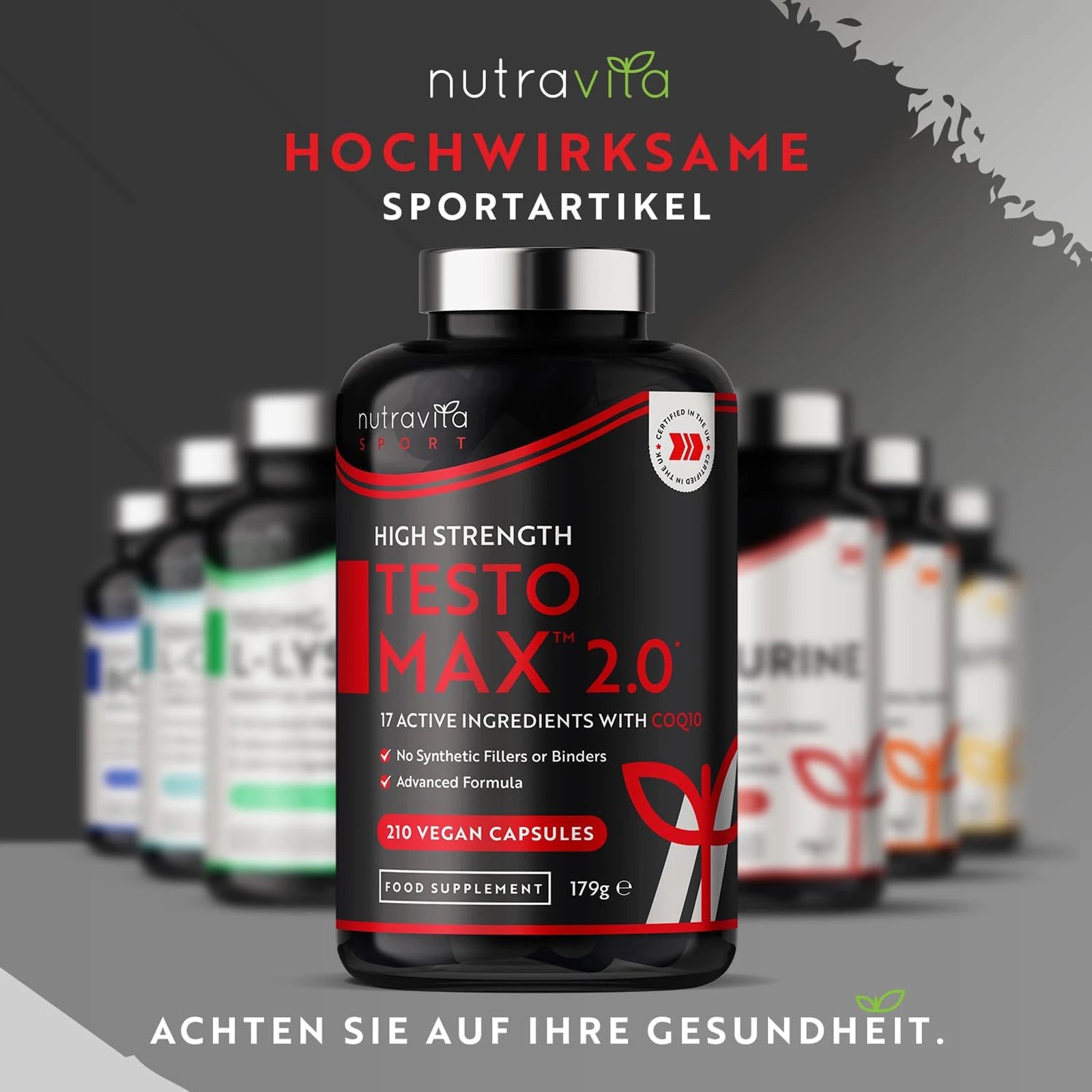 TESTOMAX™ 2.0 Testosterone Booster for Men