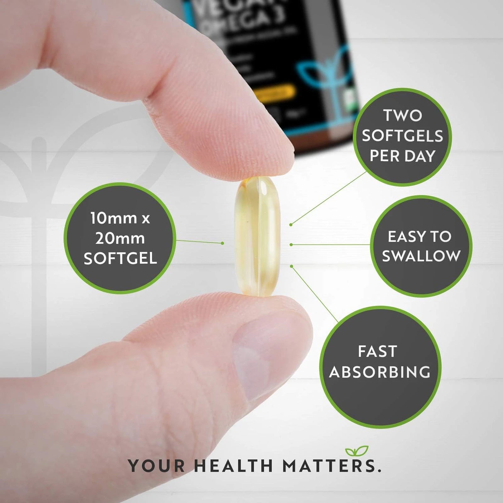 Vegan Omega 3 2000 mg Soft Capsules