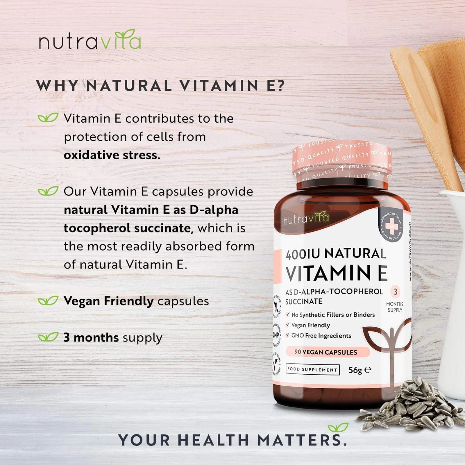 Vitamin E 400IU D-Alpha Tocopherol
