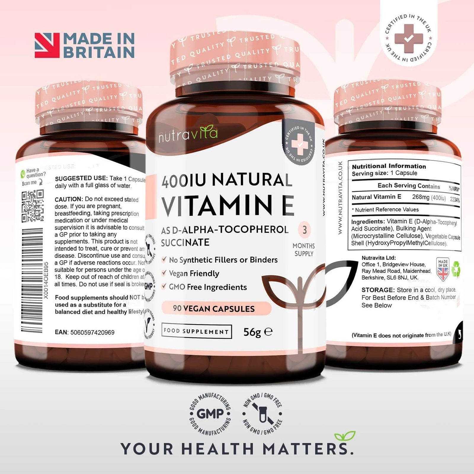 Vitamin E 400IU D-Alpha Tocopherol
