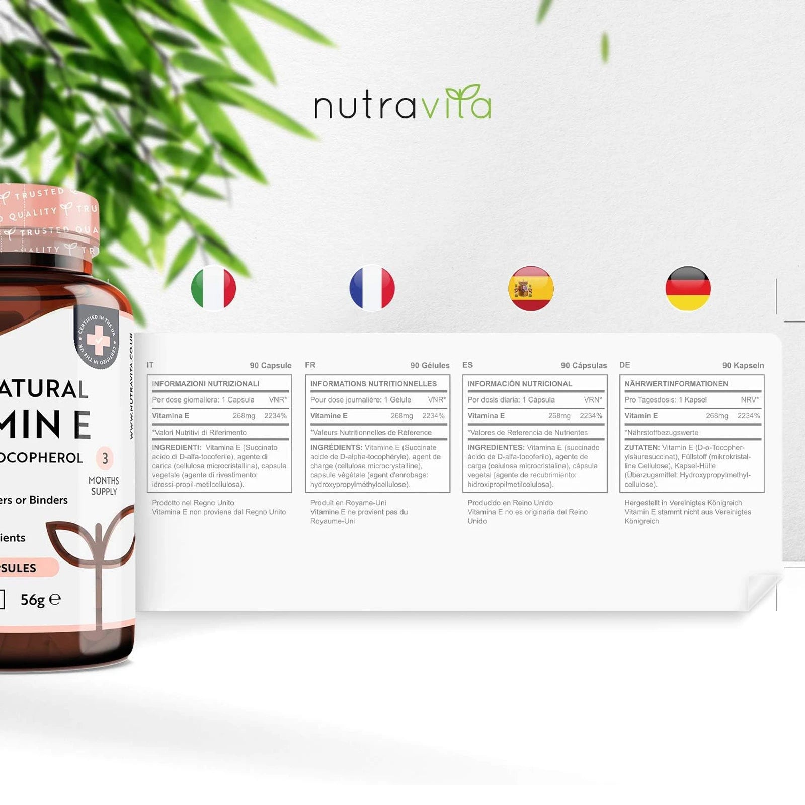Vitamin E 400IU D-Alpha Tocopherol