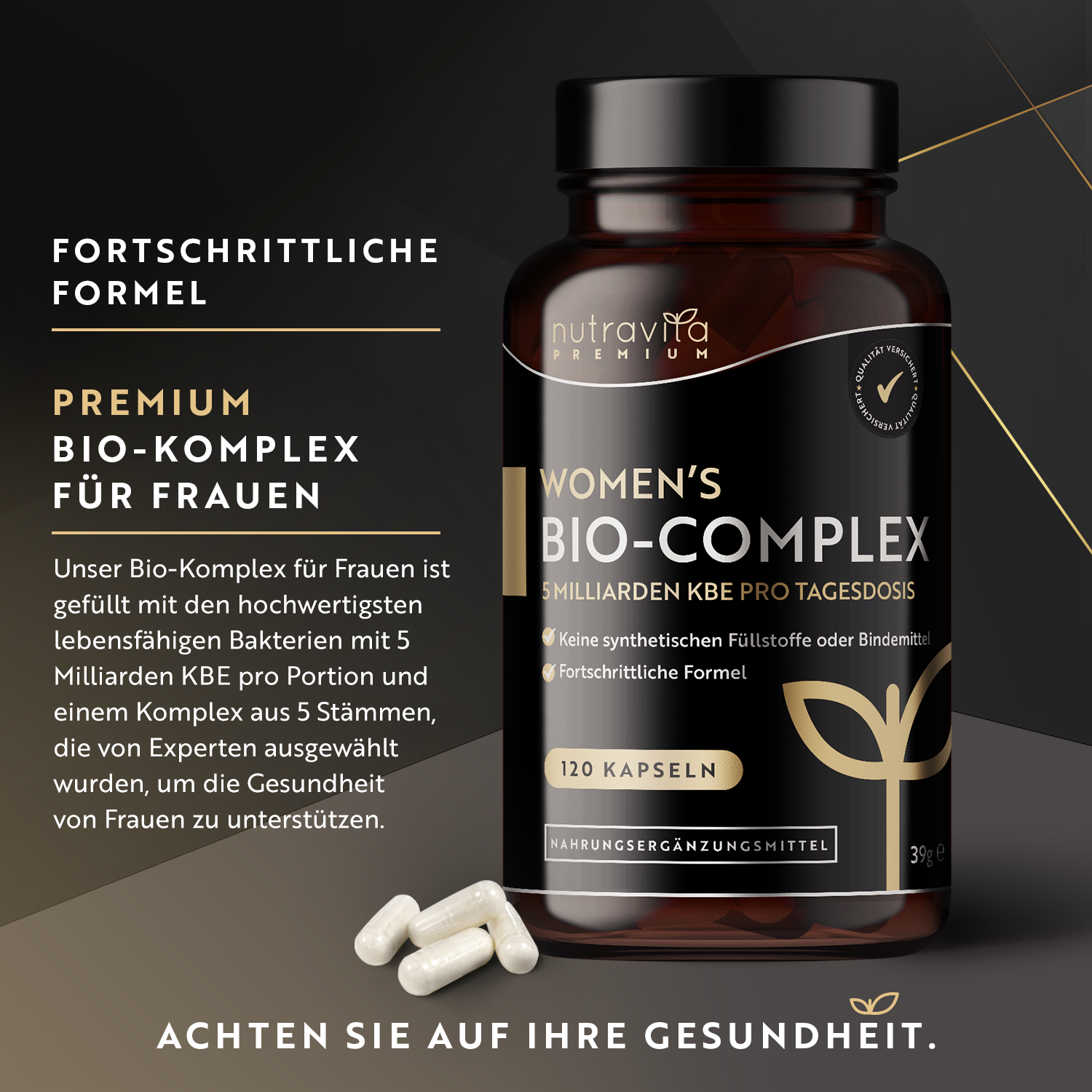 Premium Bio-Kulturen-Komplex für Frauen 120 Kapseln