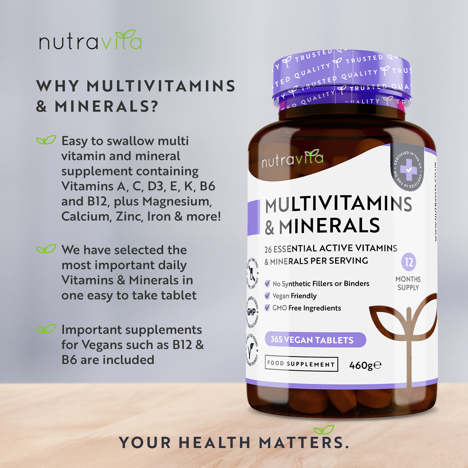 Multivitamine - 26 wichtige Inhaltsstoffe 365 Tabletten